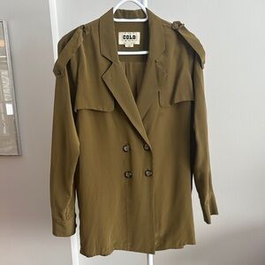 Stone Cold Fox Olive Double-Breasted Blouse